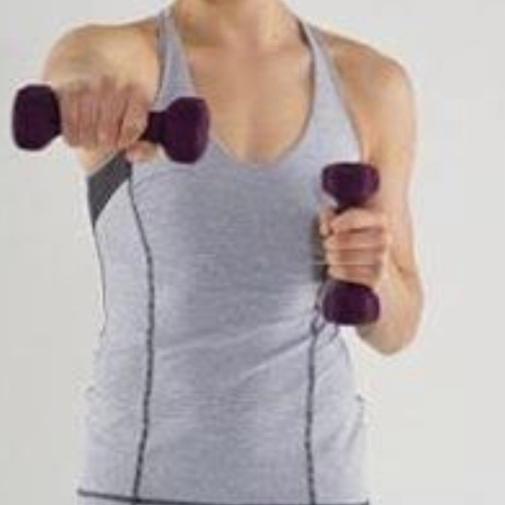 Lululemon Circuit Tank Top wee stripe coal